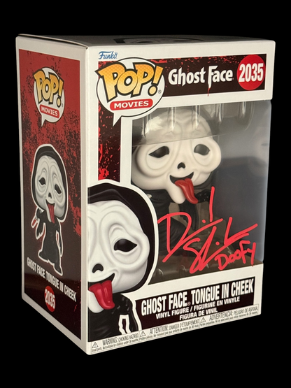 Dave Sheridan signed Ghost Face Tongue in Cheek Funko Pop! 2035