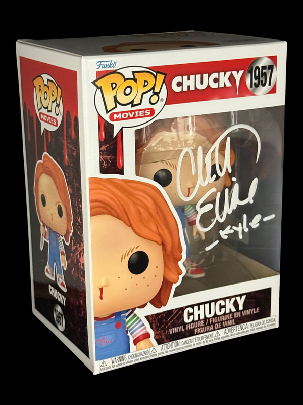 Christine Elise signed Chucky Funko Pop! 1957 White