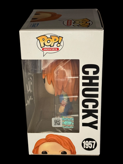 Christine Elise signed Chucky Funko Pop! 1957 White