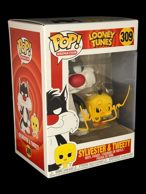 Jeff Bergman signed Looney Tunes Sylvester & Tweety Funko Pop! 309 Yellow