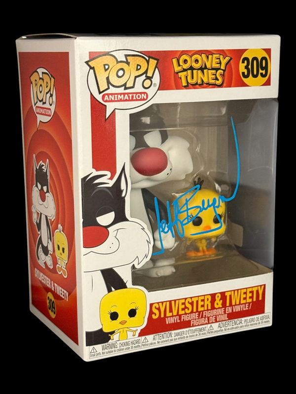 Jeff Bergman signed Looney Tunes Sylvester & Tweety Funko Pop! 309 Blue