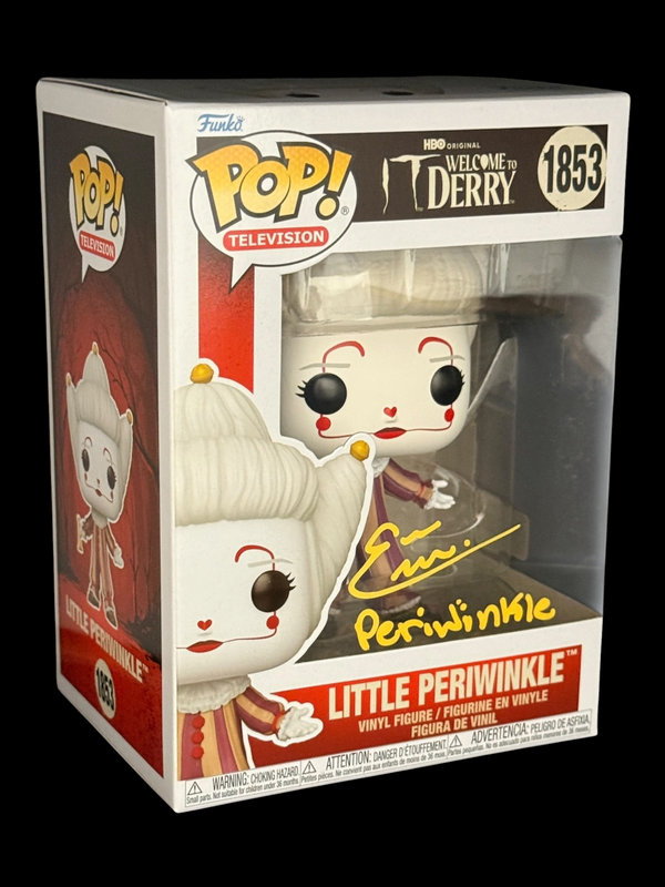 Emma-Leigh Cullum signed IT Welcome to Derry Little Periwinkle Funko Pop! 1853 Yellow