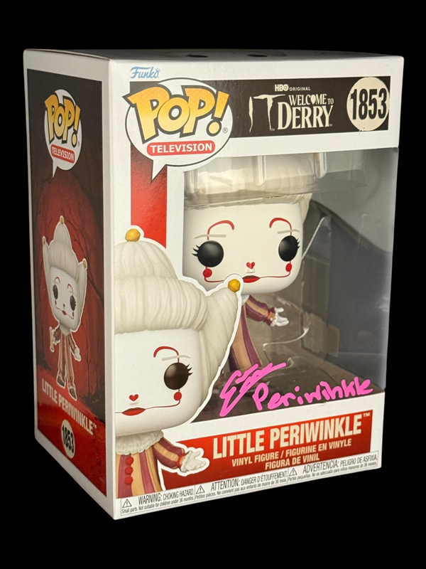 Emma-Leigh Cullum signed IT Welcome to Derry Little Periwinkle Funko Pop! 1853 Pink