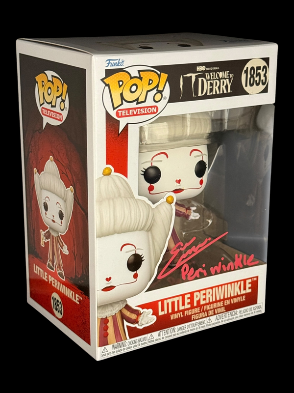 Emma-Leigh Cullum signed IT Welcome to Derry Little Periwinkle Funko Pop! 1853 Red