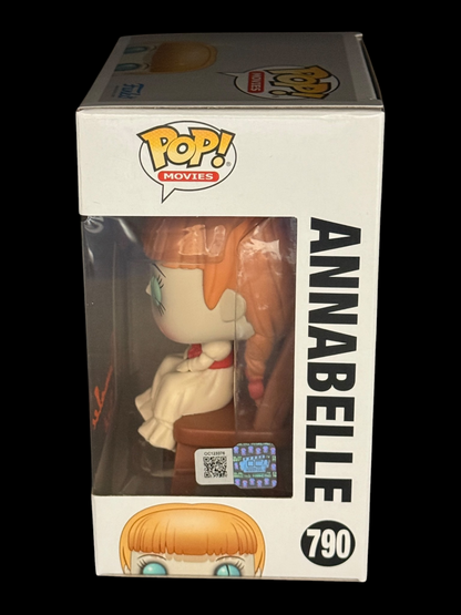 Samara Lee signed Annabelle Comes Home Annabelle Funko Pop! 790 Orange