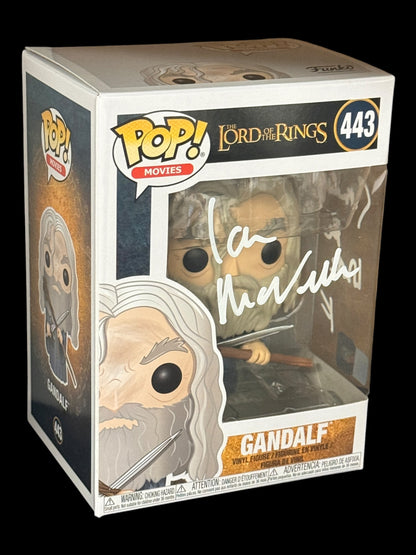 Sir Ian McKellen signed Lord of the Rings Gandalf Funko Pop! 443 White