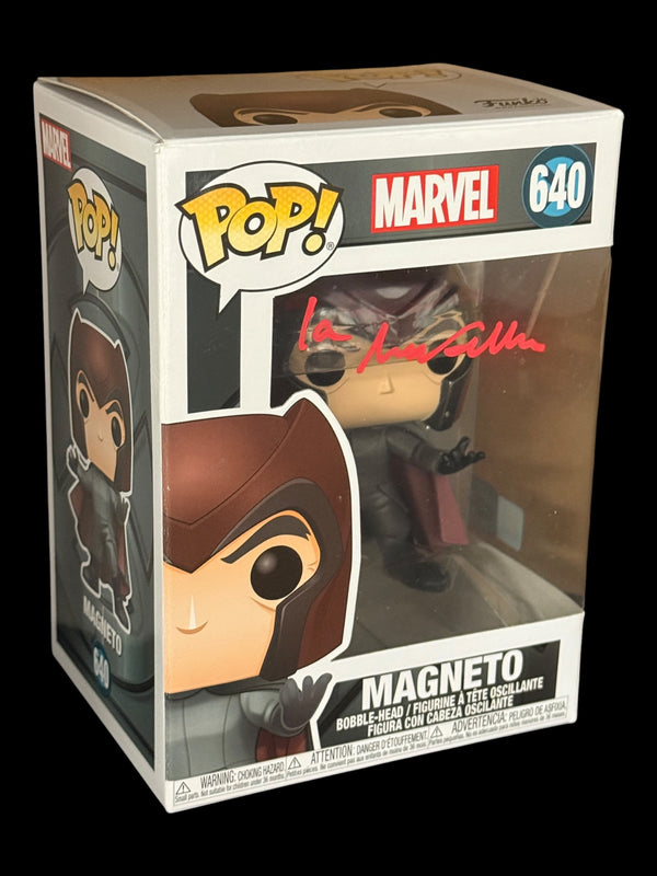 Ian McKellen signed Marvel Magneto Funko Pop! #640