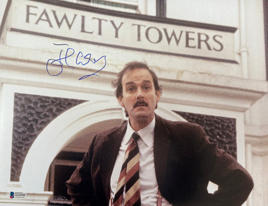 John Cleese signed 11x14 Fawlty Towers Photo