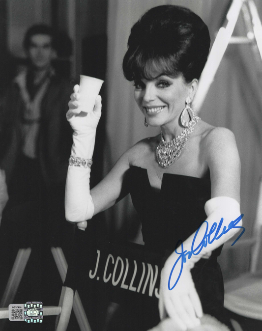 Joan Collins signed 8x10 photo 1B