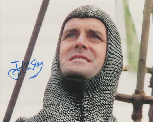 John Cleese signed Glossy 8x10 Glossy Monty Python & Holy Grail Sir Lancelot photo