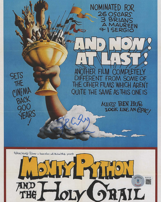 John Cleese signed 8x10 Monty Python & the Holy Grail movie poster photo