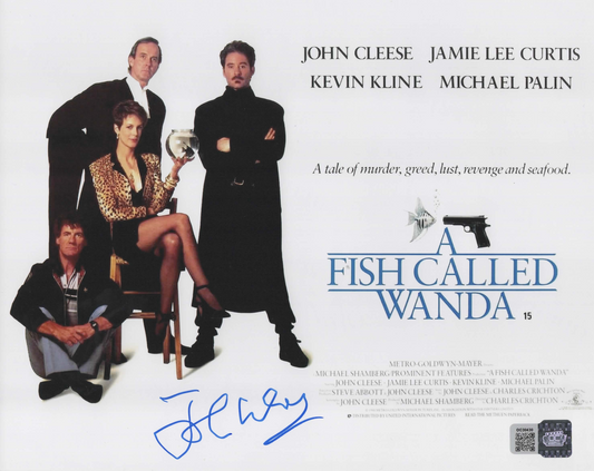 John Cleese signed 8x10 A Fish Called Wanda movie poster photo