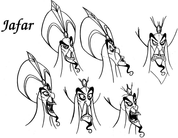 Jonathan Freeman signed Jafar Sketch Image (8x10, 11x14)