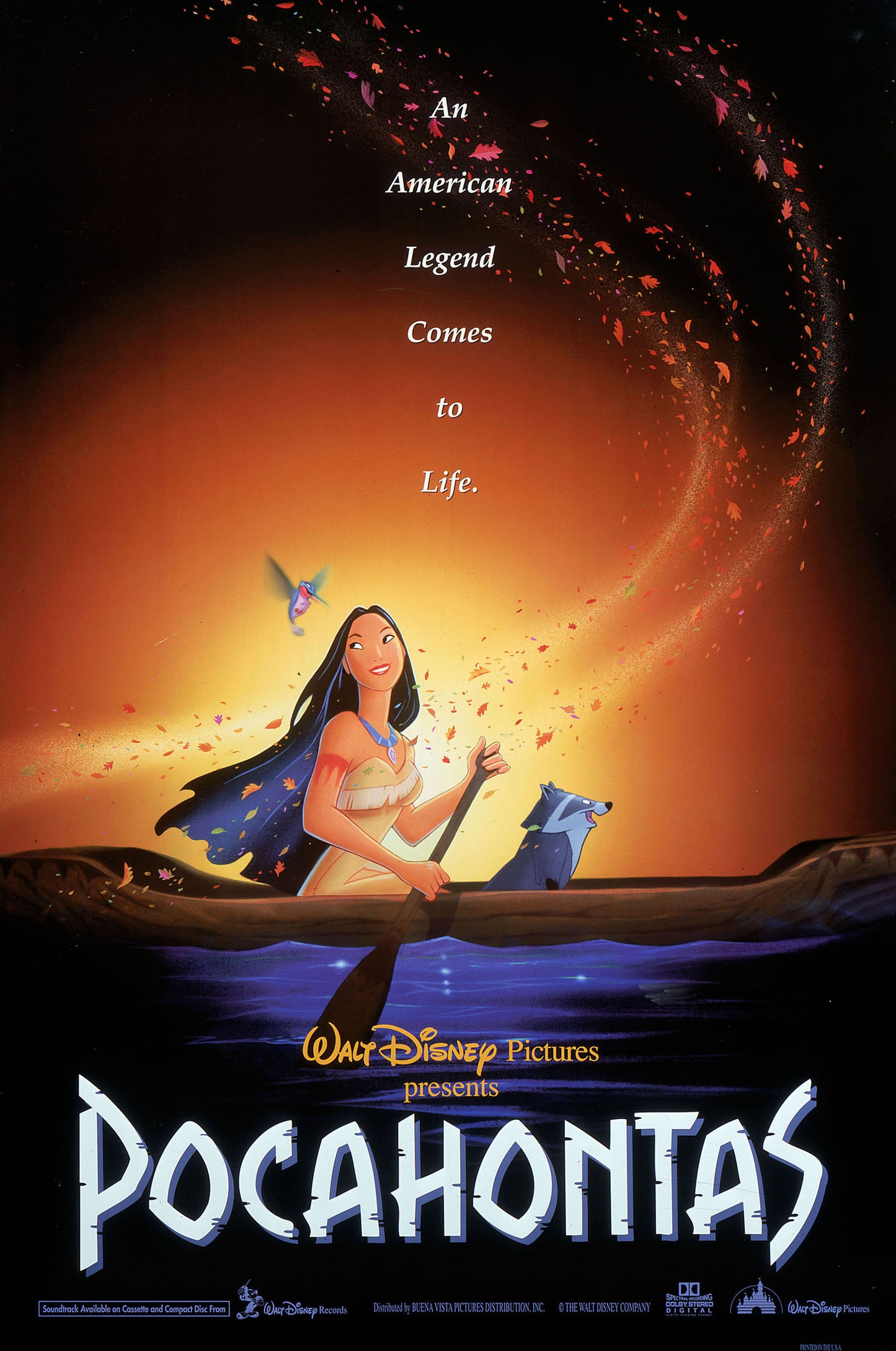 Nik Ranieri signed Disney Pocahontas movie poster Image (8x10, 11x17) Pre-Order