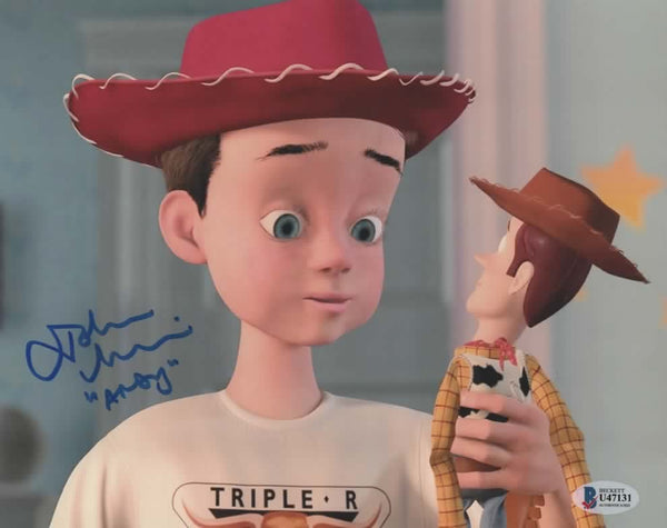 John Morris signed 8x10 Disney Pixar Toy Story Andy Photo
