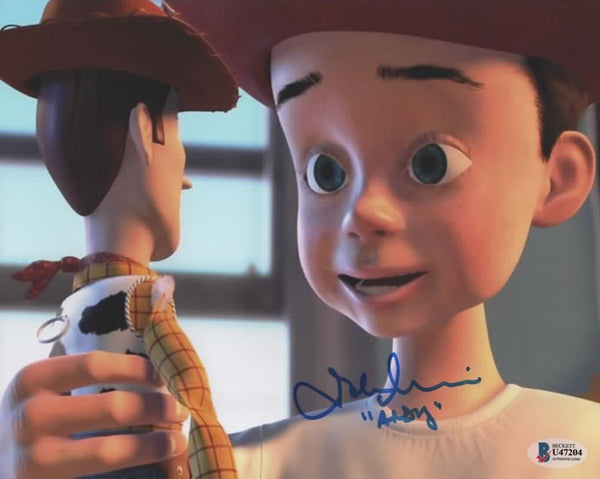 John Morris signed 8x10 Disney Pixar Toy Story 2 Andy photo