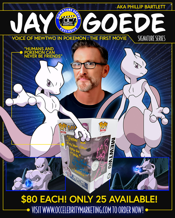 Jay Goede Signature Series: Pokemon Mewtwo Funko #581 (#/25)