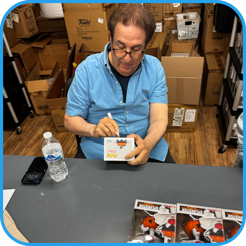 Jeff Bergman signed Looney Tunes Sylvester & Tweety Funko Pop! 309 Red