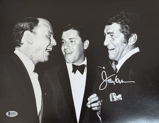 Jerry Lewis signed 11x14 Rat Pack photo autographed BAS COA