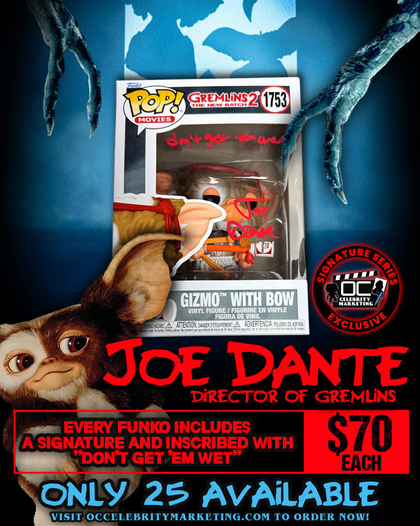 Joe Dante: Gremlins 2 The New Batch Gizmo with Bow Funko Pop! #1753 (#/25)