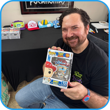 John Morris signed Disney - Pixar Toy Story Andy Funko Pop! 1596