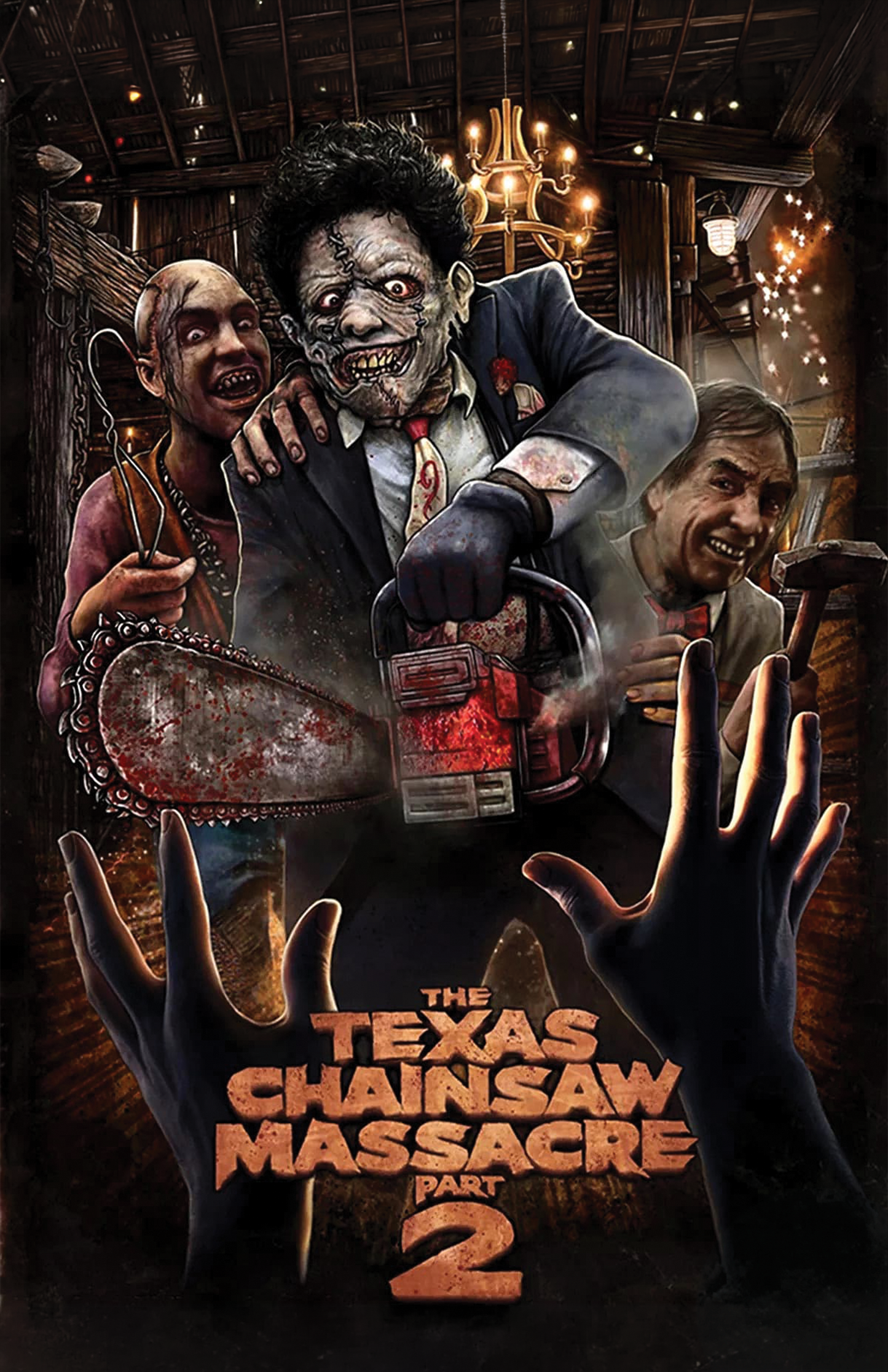 Tom Morga signed The Texas Chain Saw Masacre Part 2 Poster Image #3 (8x10, 11x17) Pre-Order