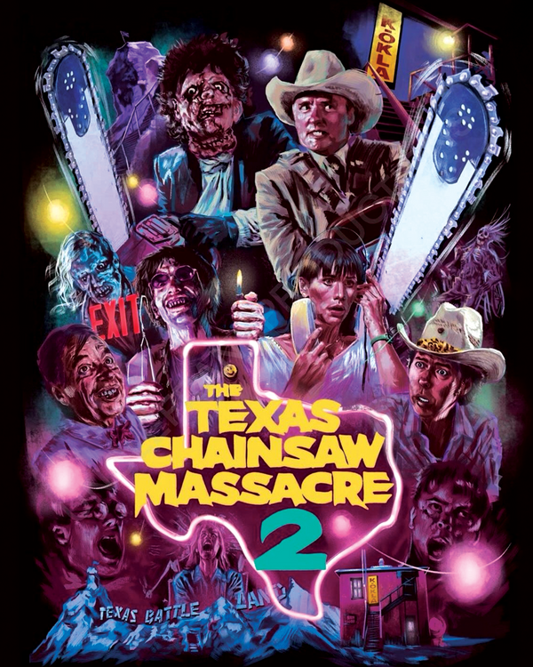 Tom Morga signed The Texas Chain Saw Masacre Part 2 Poster Image #5 (8x10, 11x14) Pre-Order