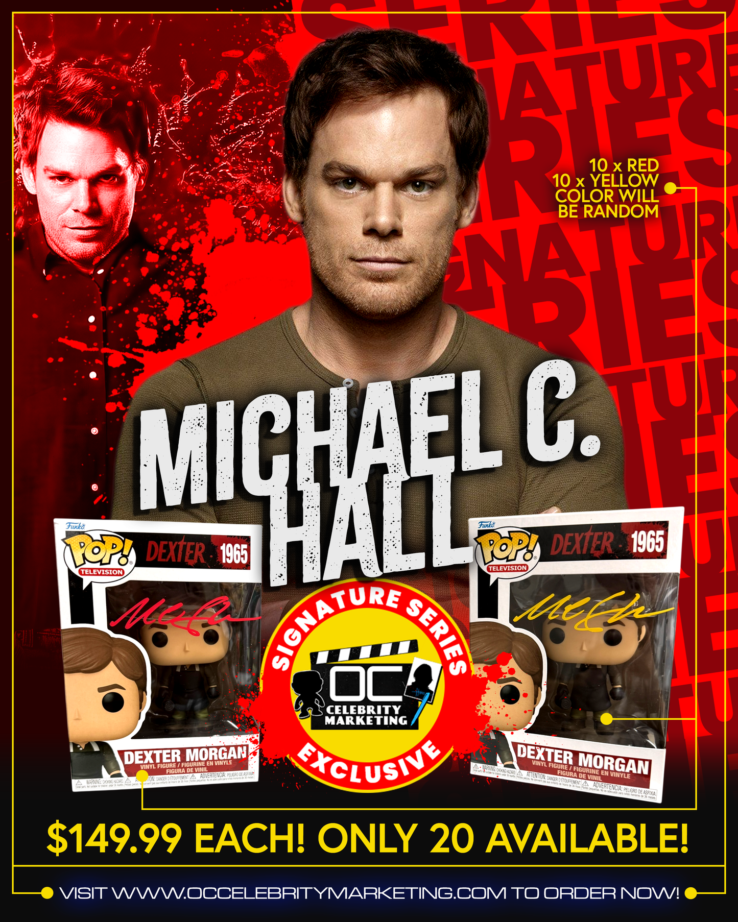 Michael C. Hall Signature Series: Dexter Morgan Funko Pop! #1965 (#/10)