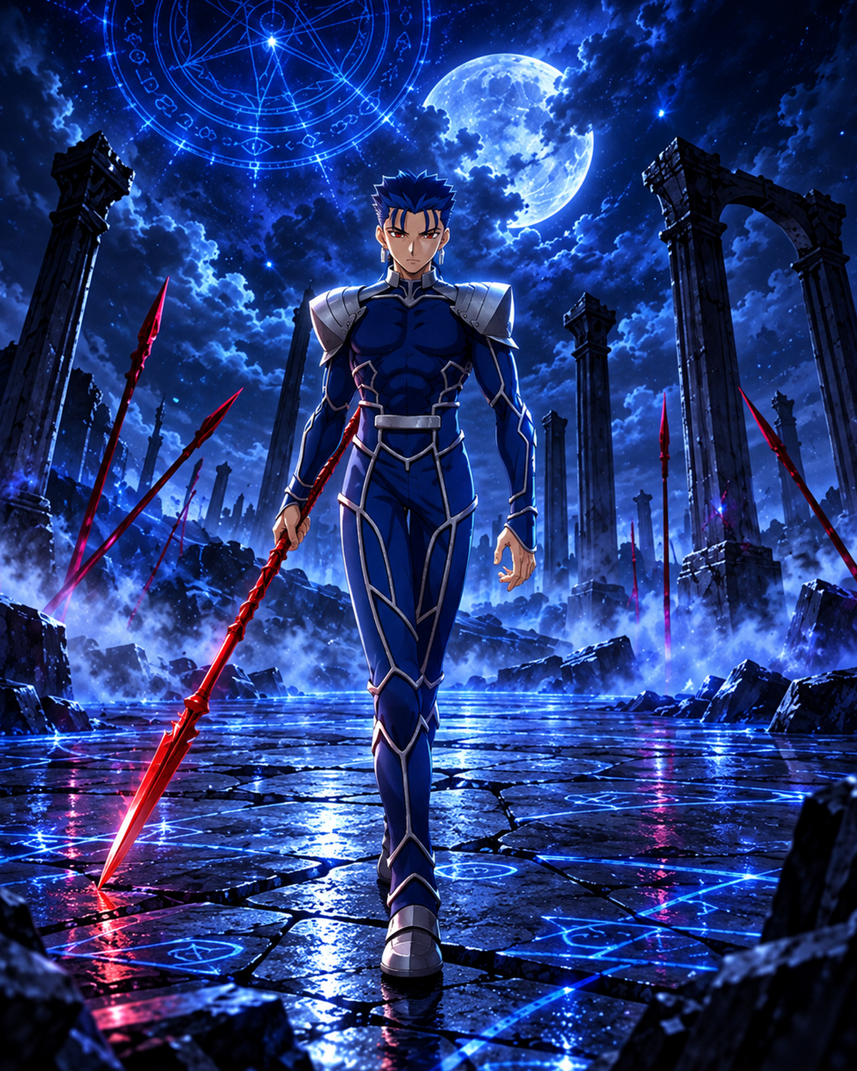Tony Oliver Autograph Pre-Order – Cú Chulainn (Lancer) Image #1 – Fate/stay night – 8x10 or 11x14 Photo