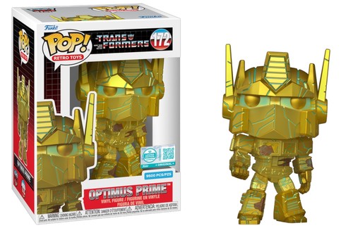 Neil Kaplan signed Transformers LE Gold Optimus Prime Funko Pop! #172 (Pre-Order)