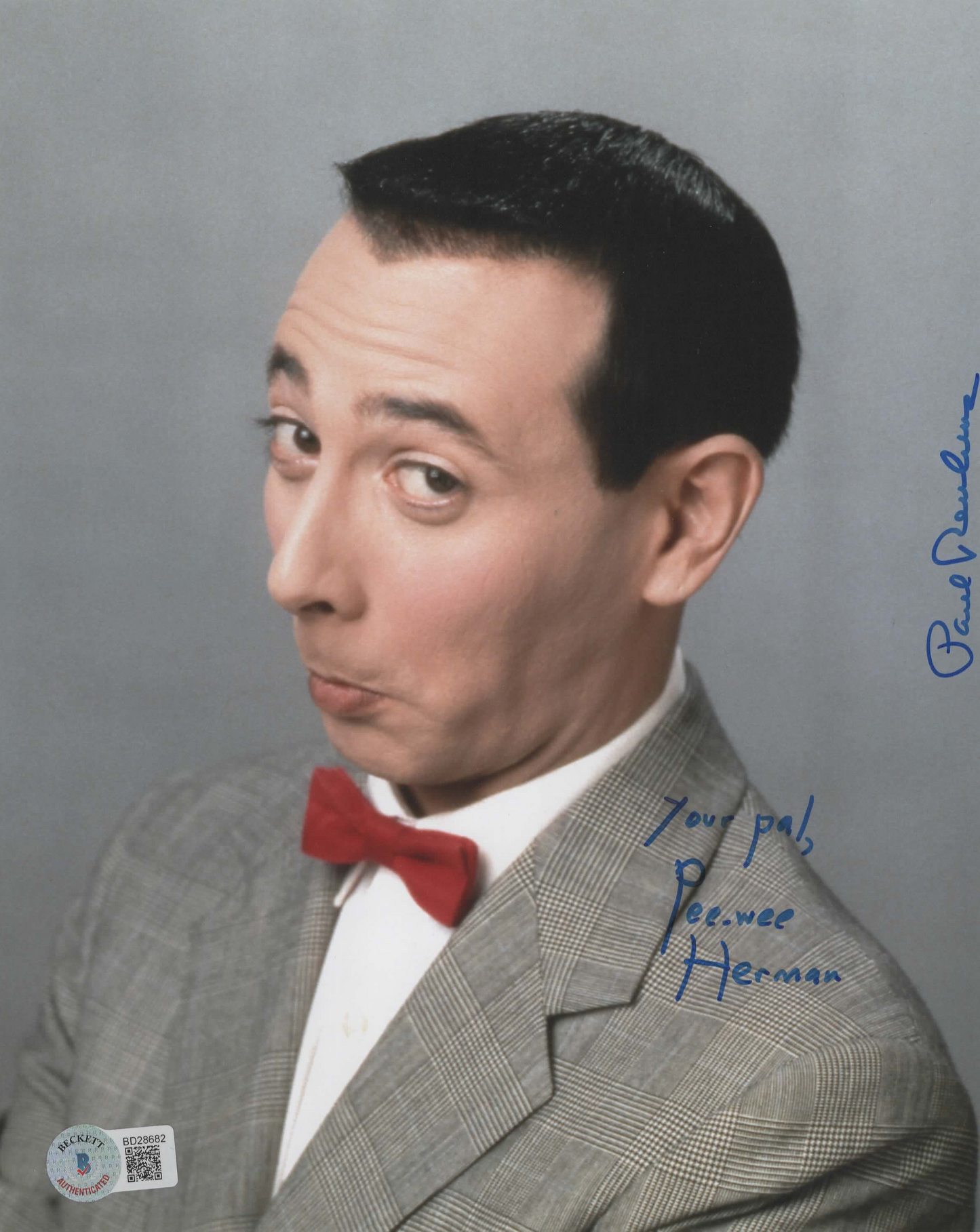 Paul Reubens signed 8x10 Pee-wee Herman Photo