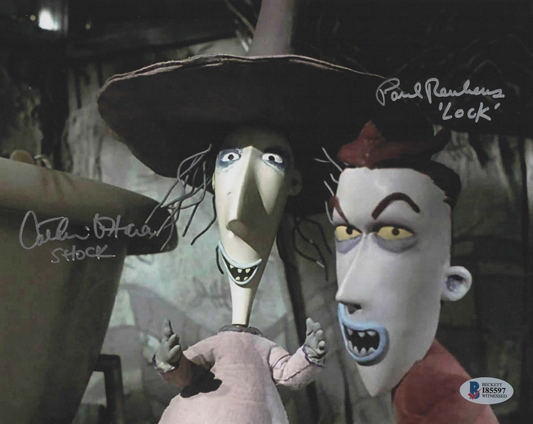 Paul Reubens & Catherine O'Hara signed 8x10 The Nightmare Before Christmas photo