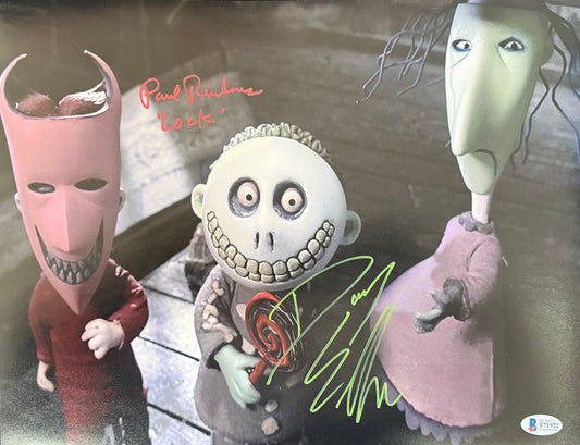 Paul Reubens & Danny Elfman signed 11x14 The Nightmare Before Christmas photo