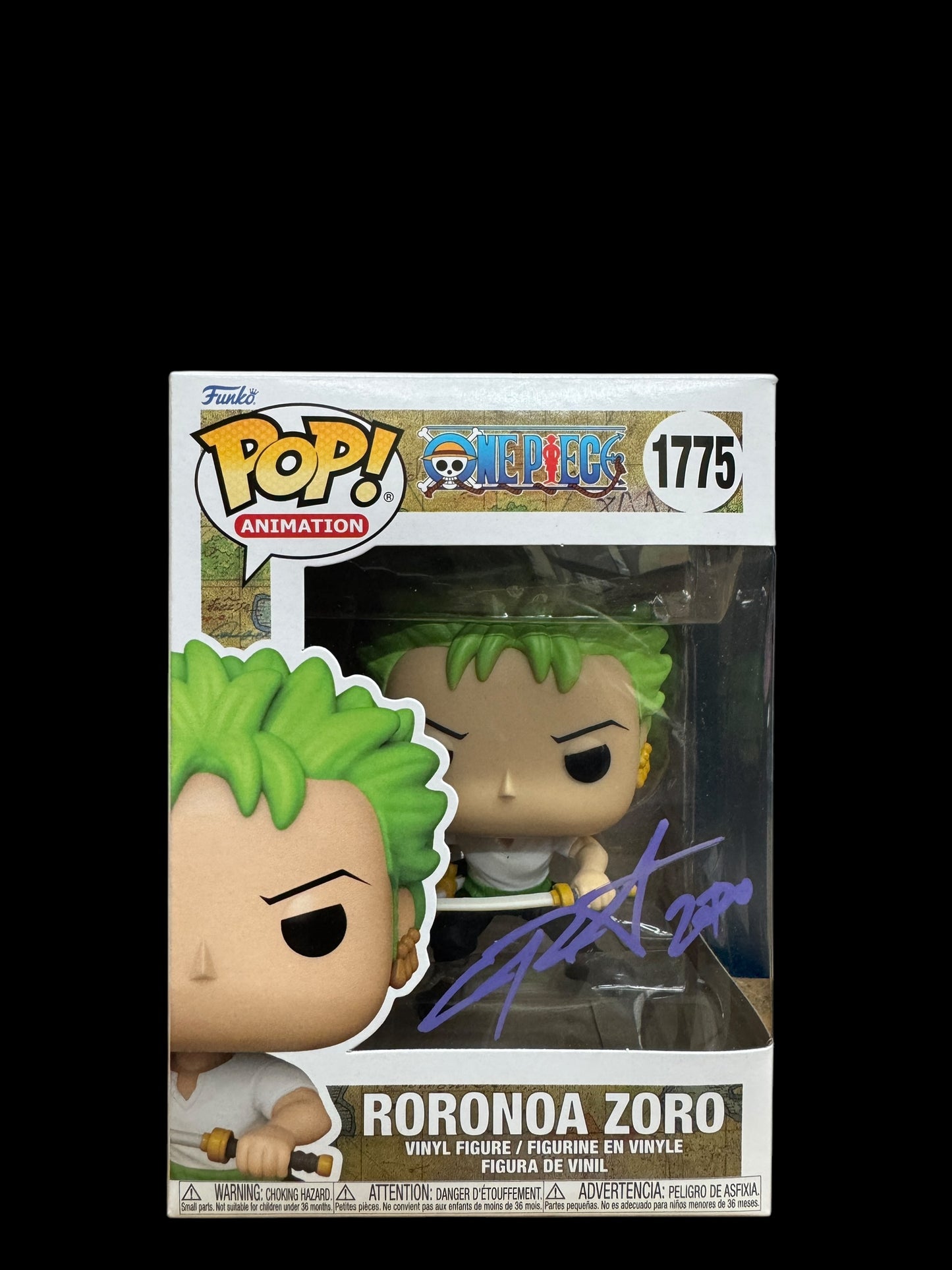 Chris Sabat signed One Piece Roronoa Zoro Funko Pop!