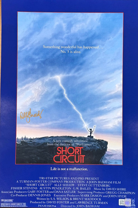 Ally Sheedy signed 12x18 Short Circuit Poster Photo (Gold)