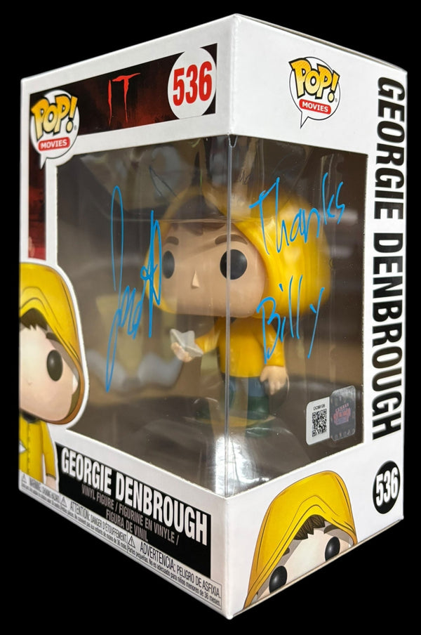 Jackson Robert Scott signed IT Georgie Debrough Funko Pop! "Thanks Billy"