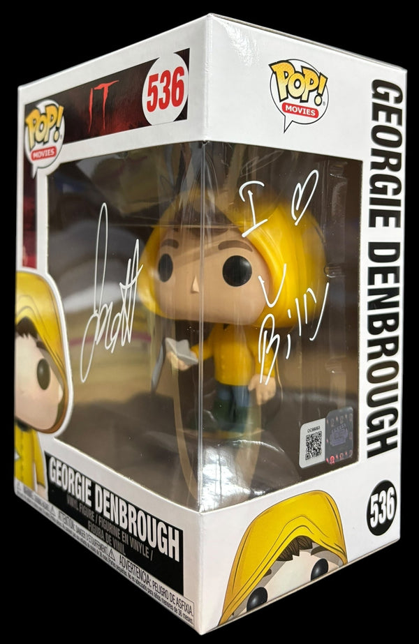 Jackson Robert Scott signed IT Georgie Debrough Funko Pop! "I Love You Billy)