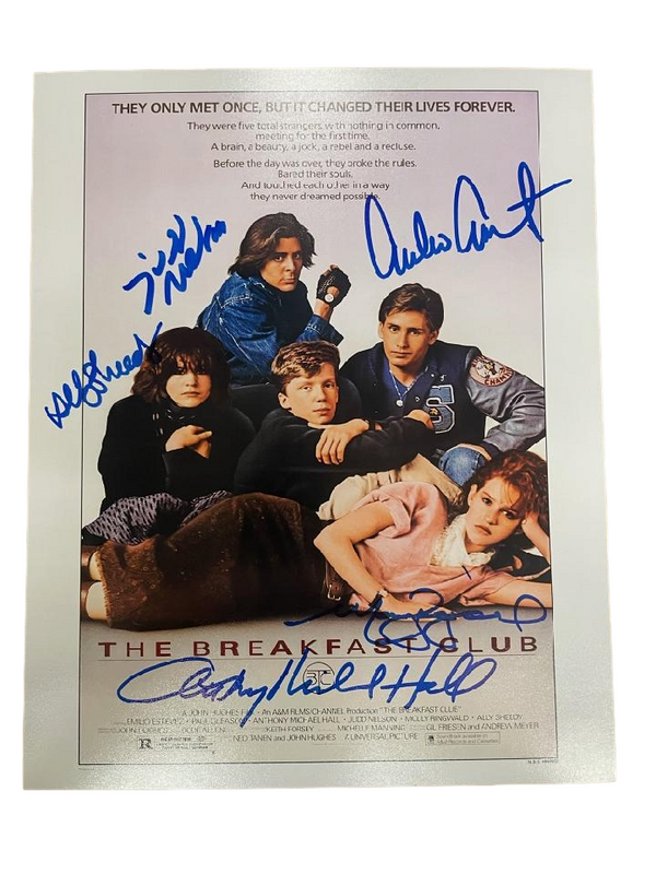 The Breakfast Club Cast Signed 8x10 Photo #1