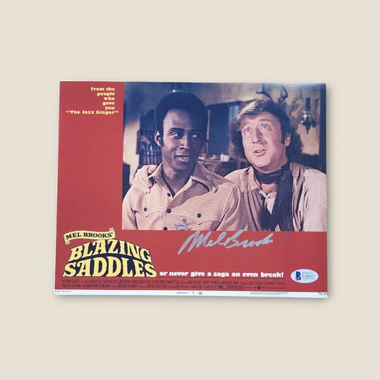 Mel Brooks signed 8x10 Blazing Saddles Photo autographed Beckett COA-S