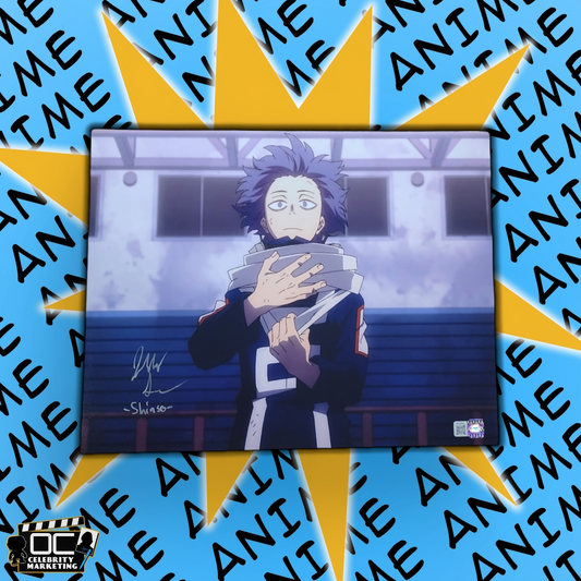 Jarrod Greene signed 11x14 My Hero Academia Hitoshi Shinso photo OCCM QR Autograph