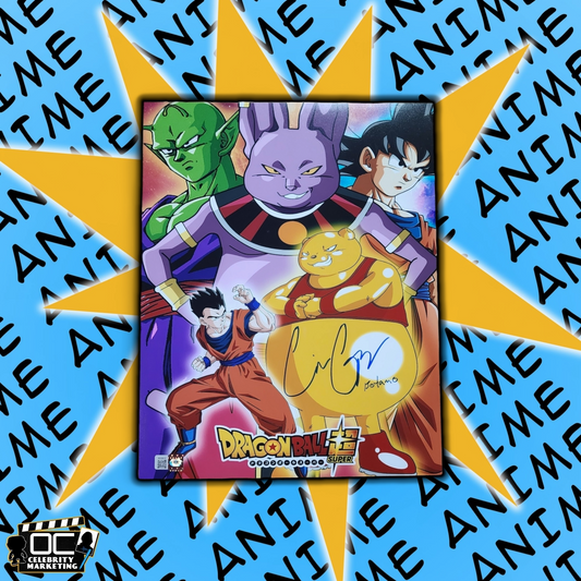 Cris George signed 11x14 Dragon Ball Super Botamo photo OCCM QR code Autographed