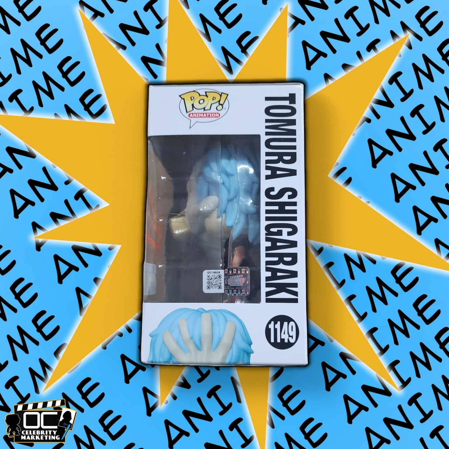 Eric Vale signed My Hero Academia E.E. LE Tomura Shigaraki Funko 1149 QR OCCM-O