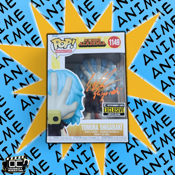 Eric Vale signed My Hero Academia E.E. LE Tomura Shigaraki Funko 1149 QR OCCM-O