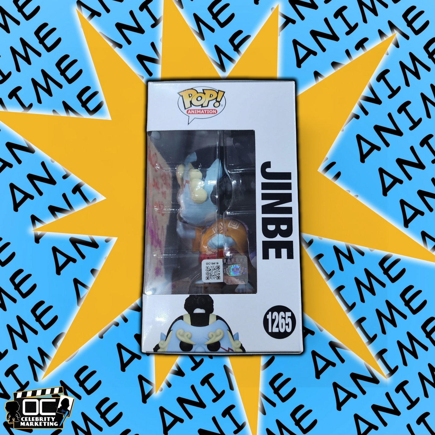 Daniel Baugh signed One Piece Jinbe LE CHASE Funko #1265 QR code OCCM -Q7 (O&M)