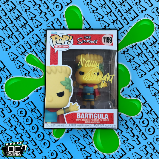 Nancy Cartwright signed The Simpsons Bartigula Funko 1199 autograph QR code OCCM