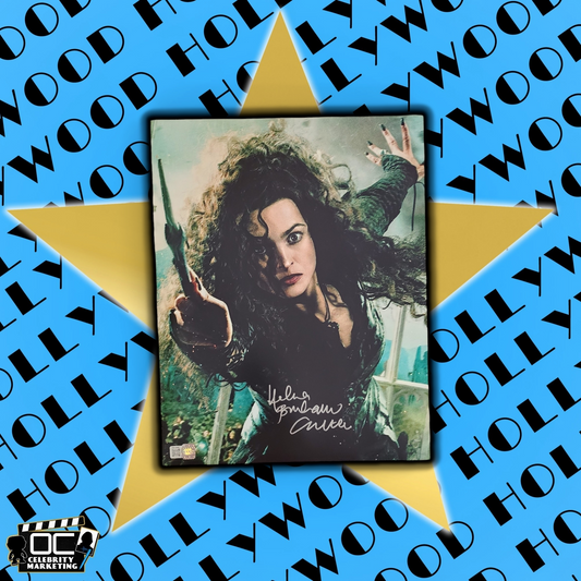 Helena Bonham Carter signed 11x14 Harry Potter photo Bellatrix Lestrange auto OCCM QR