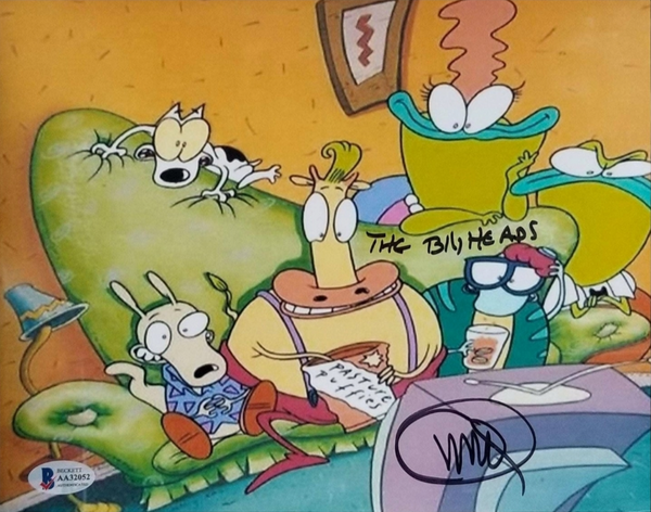 Charlie Adler signed 8x10 Nickelodeon's Rocko's Modern Life Photo auto BAS COA