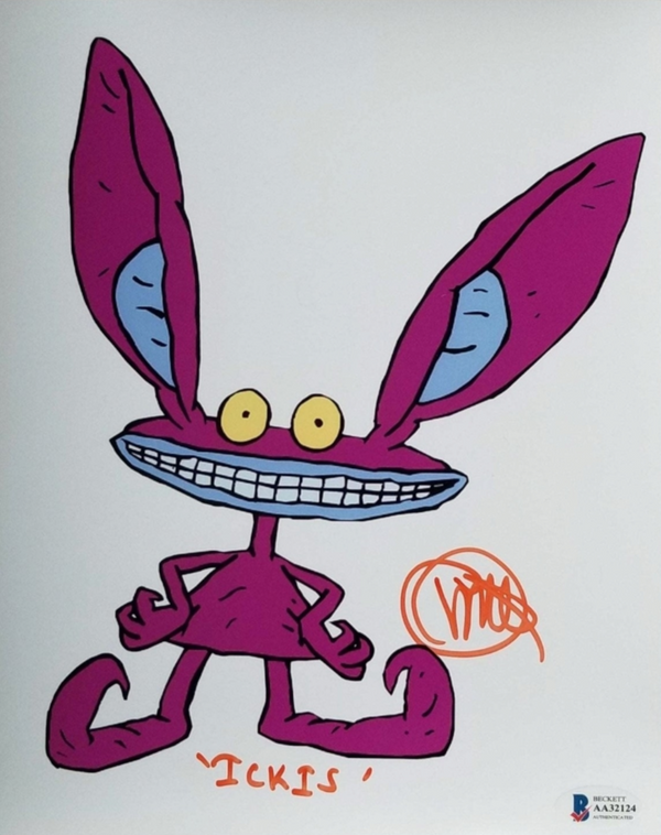 Charlie Adler signed 8x10 Ickis Aaahh!!! Real Monsters Photo autograph BAS COA-O