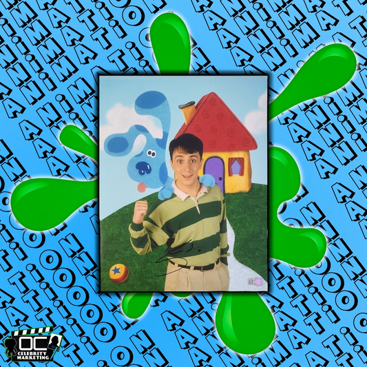 Steve Burns signed 11x14 Blue's Clues photo OCCM QR code autograph