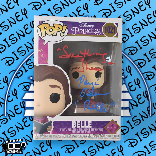 Paige O'Hara signed Ultimate Princess Celebration Belle Funko 1021 OCCM QR-RB